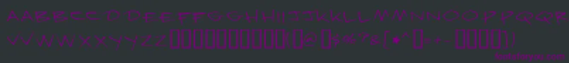 Krazy Font – Purple Fonts on Black Background