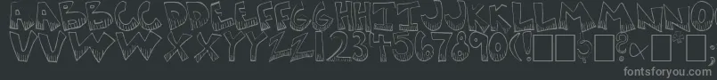 fuente KRAZYK~1 – Fuentes Grises Sobre Fondo Negro