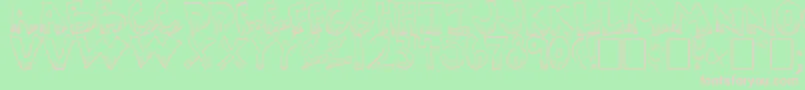 KRAZYK~1 Font – Pink Fonts on Green Background