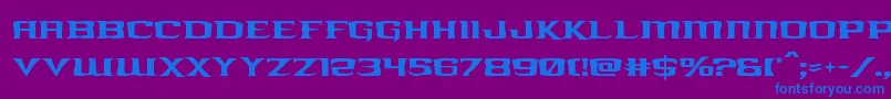 kreaturekombat Font – Blue Fonts on Purple Background