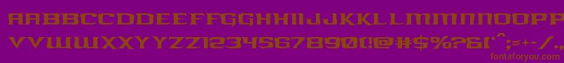 kreaturekombat Font – Brown Fonts on Purple Background