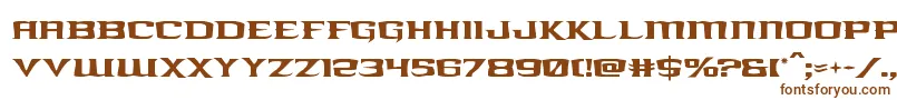 Шрифт kreaturekombat – коричневые шрифты на белом фоне
