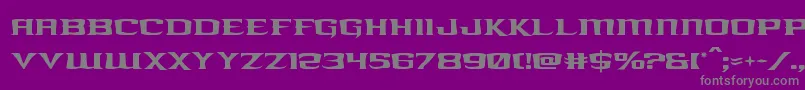 Police kreaturekombat – polices grises sur fond violet