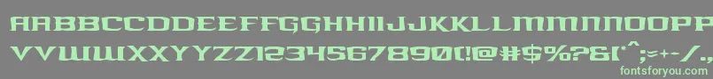 kreaturekombat Font – Green Fonts on Gray Background
