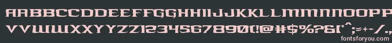 kreaturekombat Font – Pink Fonts on Black Background
