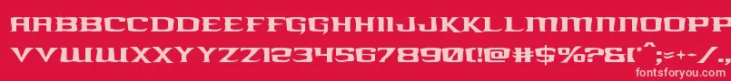 kreaturekombat Font – Pink Fonts on Red Background