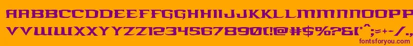 kreaturekombat Font – Purple Fonts on Orange Background