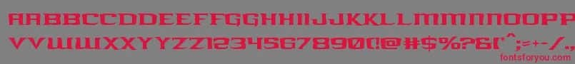 kreaturekombat Font – Red Fonts on Gray Background