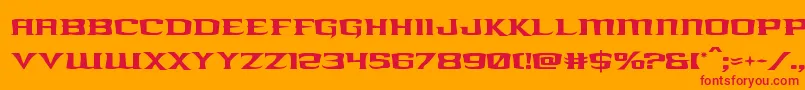 kreaturekombat Font – Red Fonts on Orange Background