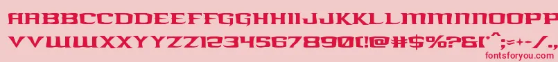kreaturekombat Font – Red Fonts on Pink Background