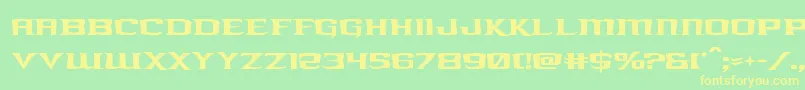 kreaturekombat Font – Yellow Fonts on Green Background