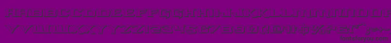 kreaturekombat3d Font – Black Fonts on Purple Background