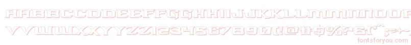 kreaturekombat3d-Schriftart – Rosa Schriften auf weißem Hintergrund