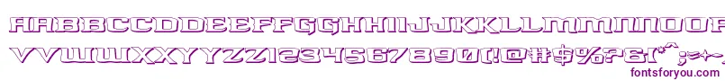 kreaturekombat3d Font – Purple Fonts on White Background