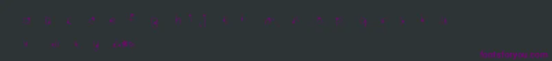 Шрифт MtfWildflower – фиолетовые шрифты на чёрном фоне