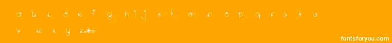 MtfWildflower Font – White Fonts on Orange Background