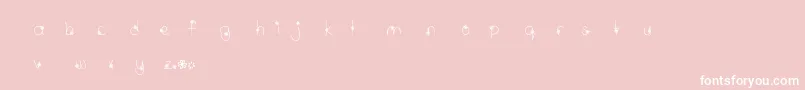 Шрифт MtfWildflower – белые шрифты на розовом фоне
