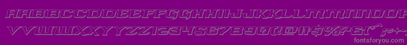 kreaturekombat3dital Font – Gray Fonts on Purple Background