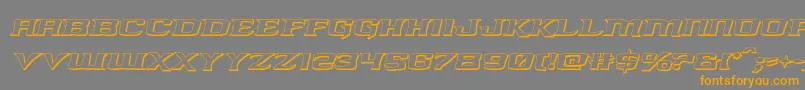 kreaturekombat3dital Font – Orange Fonts on Gray Background