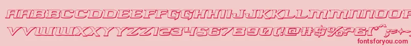 kreaturekombat3dital Font – Red Fonts on Pink Background