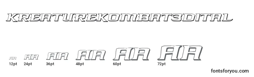 Kreaturekombat3dital Font Sizes