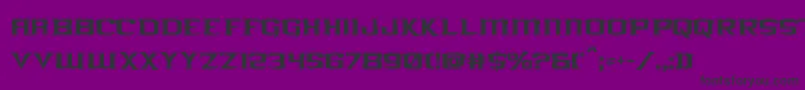 kreaturekombatcond Font – Black Fonts on Purple Background