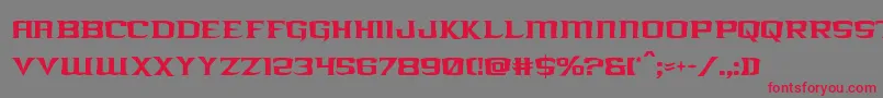 kreaturekombatcond Font – Red Fonts on Gray Background