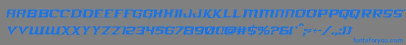 kreaturekombatcondital Font – Blue Fonts on Gray Background