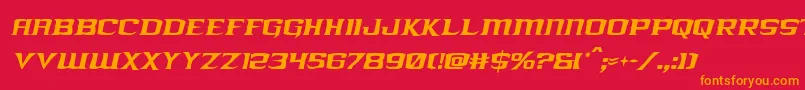 fuente kreaturekombatcondital – Fuentes Naranjas Sobre Fondo Rojo