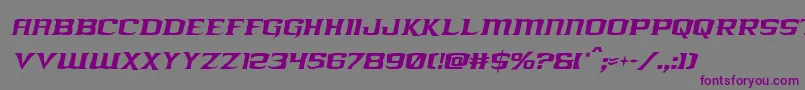 kreaturekombatcondital Font – Purple Fonts on Gray Background