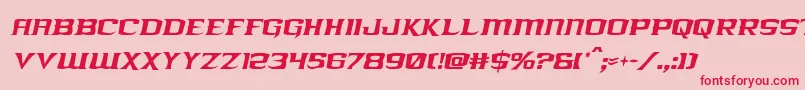 kreaturekombatcondital Font – Red Fonts on Pink Background