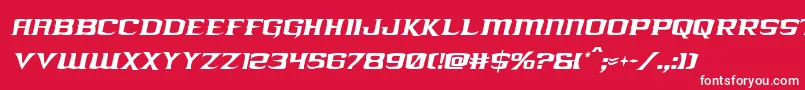 kreaturekombatcondital Font – White Fonts on Red Background