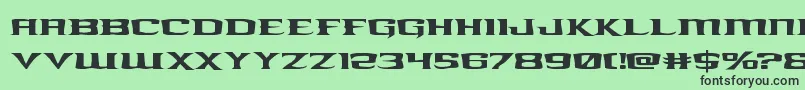 kreaturekombatexpand Font – Black Fonts on Green Background