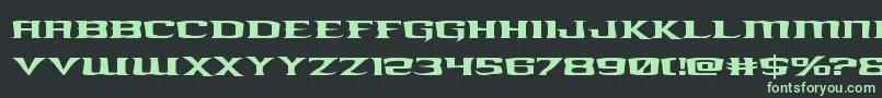 kreaturekombatexpand Font – Green Fonts on Black Background