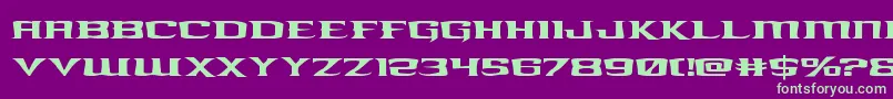 kreaturekombatexpand Font – Green Fonts on Purple Background