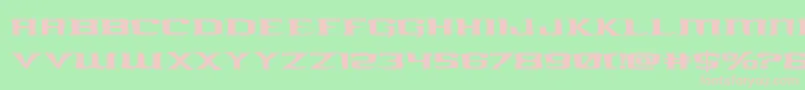 kreaturekombatexpand Font – Pink Fonts on Green Background