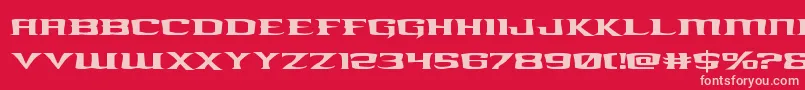 kreaturekombatexpand Font – Pink Fonts on Red Background