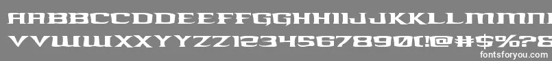 kreaturekombatexpand Font – White Fonts on Gray Background