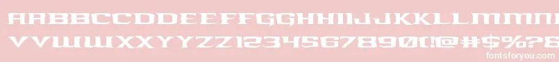 kreaturekombatexpand Font – White Fonts on Pink Background