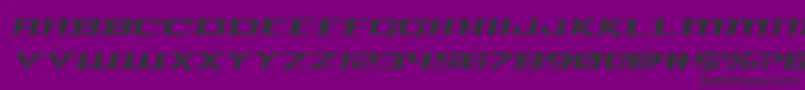 kreaturekombatexpandital Font – Black Fonts on Purple Background