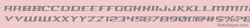 kreaturekombatexpandital Font – Gray Fonts on Pink Background