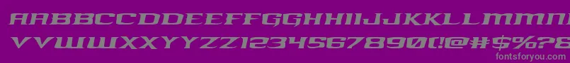 kreaturekombatexpandital Font – Gray Fonts on Purple Background