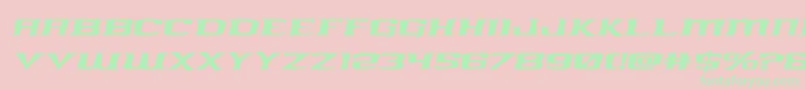 kreaturekombatexpandital Font – Green Fonts on Pink Background