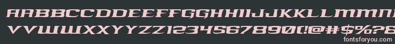 kreaturekombatexpandital Font – Pink Fonts on Black Background