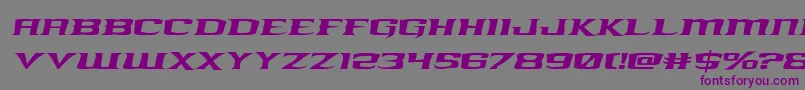 kreaturekombatexpandital Font – Purple Fonts on Gray Background