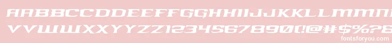 kreaturekombatexpandital Font – White Fonts on Pink Background