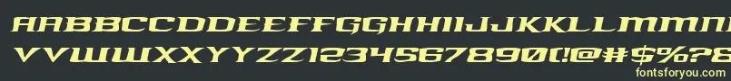 kreaturekombatexpandital Font – Yellow Fonts on Black Background
