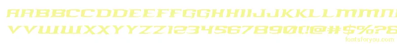 kreaturekombatexpandital Font – Yellow Fonts on White Background