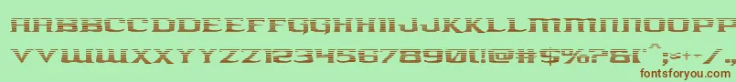 kreaturekombatgrad Font – Brown Fonts on Green Background