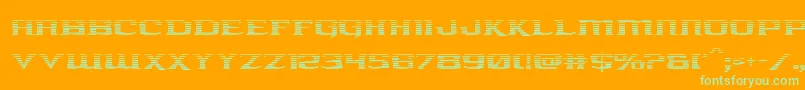 kreaturekombatgrad Font – Green Fonts on Orange Background